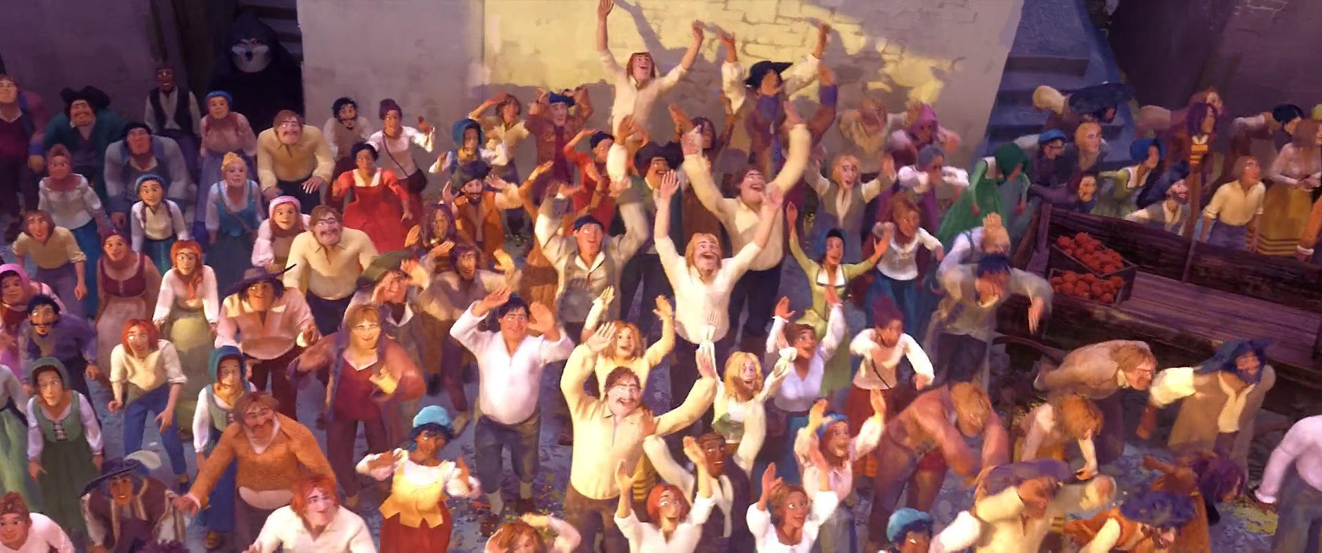 Death watching Puss fight the giant in Puss in Boots: The Last Wish.